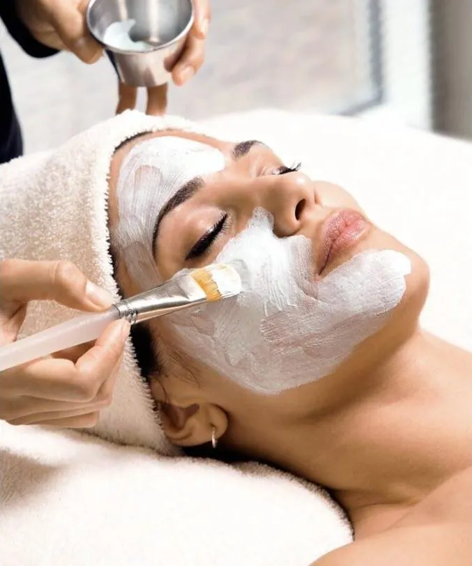 Signature facial with a hydrating mask at RJ Aesthetics